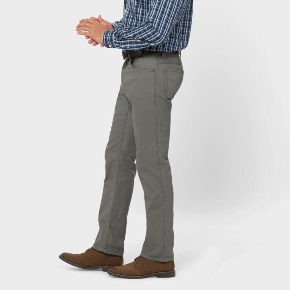 Duluth Trading Co Men's DuluthFlex Fire Hose Slim Fit 5-Pocket Pants Gunmetal